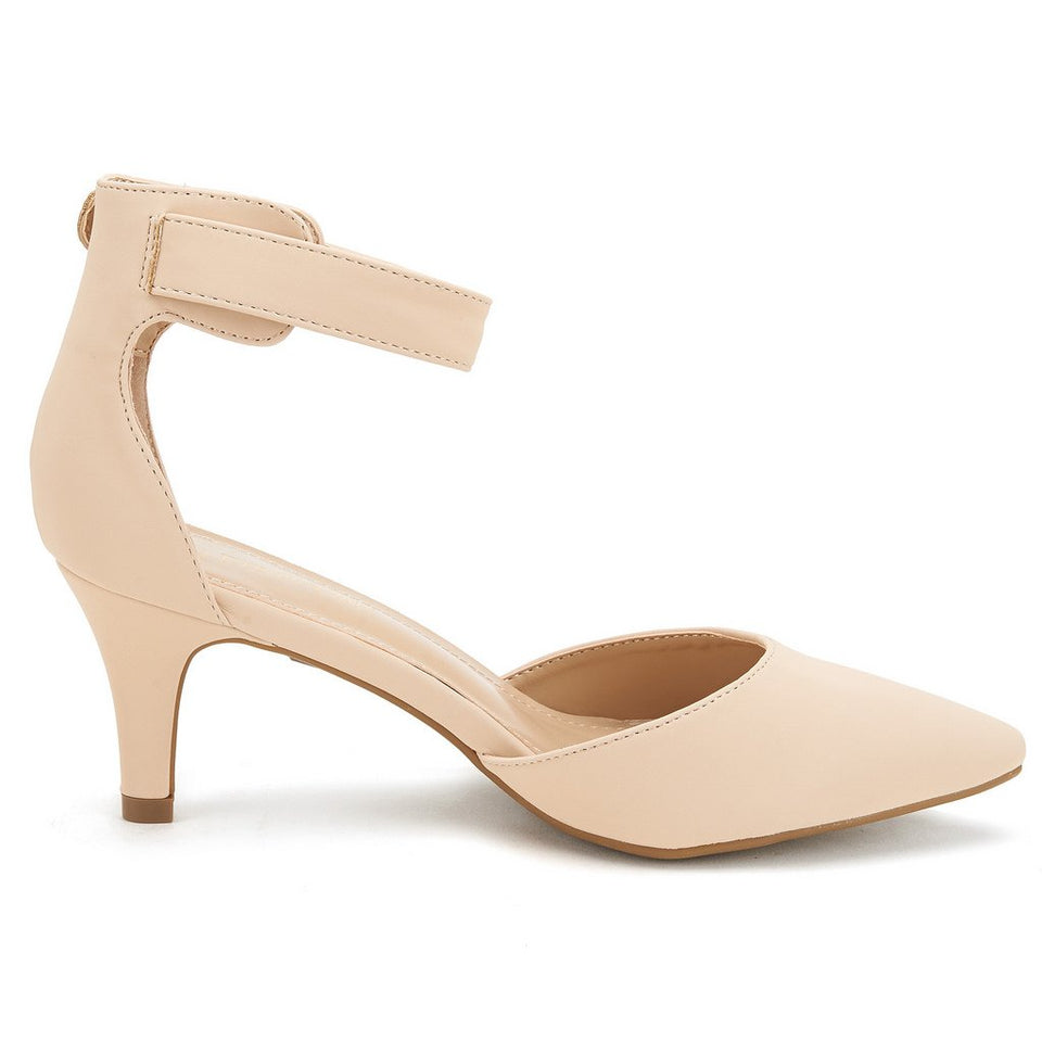 DREAM PAIRS Women's Lowpointed Low Heel Dress Pump Shoes
