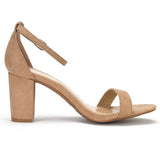 DREAM PAIRS Women's Chunk Low Heel Pump Sandals