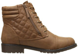 DailyShoes Women's Military Lace Up Buckle Combat Boots Ankle High Exclusive Credit Card Pocket